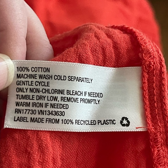 NWT reddish orange sundress lightweight size M - Picture 10 of 10